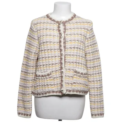 Cardigan (White, Brown, Yellow) from Ba&sh Acrylic, Cotton, Elastane, Polyester, Wool
