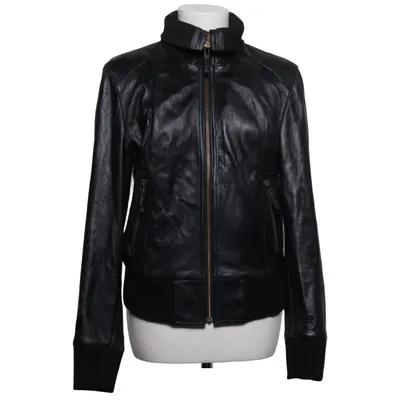 Leather jacket (Black) from Bruno Leather, Polyester