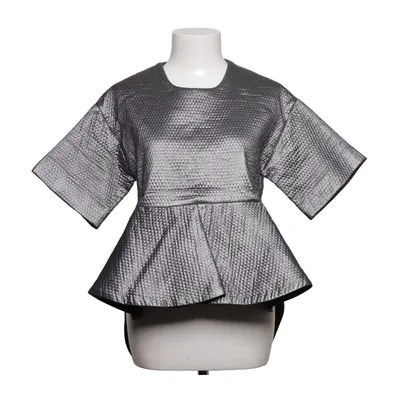 Peplum Top (Grau, Schwarz) von Altewaisaome Polyester