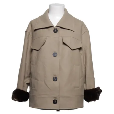 Jacket (Beige) from Oh! by Kopenhagen Fur Mink, Wool