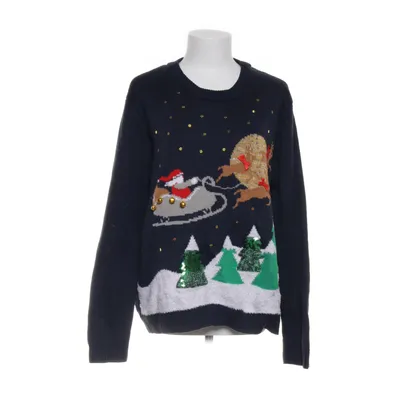 Julesweater (Blå, Flerfarvet) fra Gina Tricot Akryl, Metallfiber, Polyamid