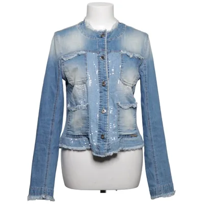 Denim jacket (Blue) from Maryley Cotton, Elastane