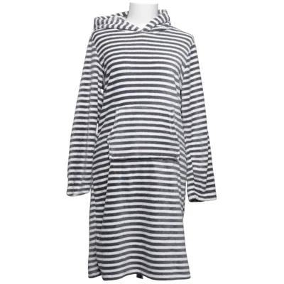 Capuchon jurk (Grijs, Wit) van Tedi Polyester