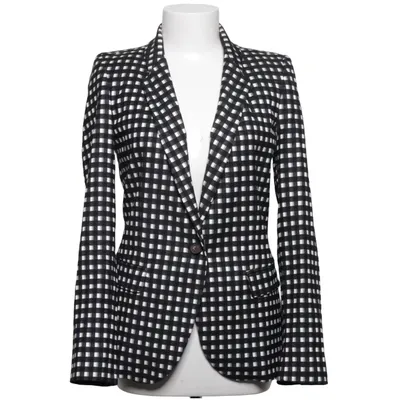 Blazer (Black, White) from ALYSI Acetate, Cotton, Elastane, Polyester, Viscose