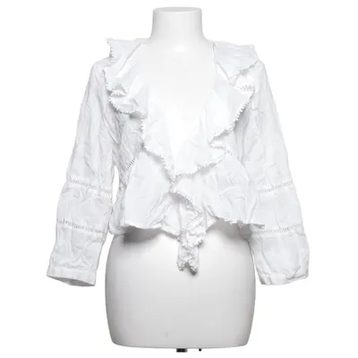 Blouse (White) from Zara Cotton