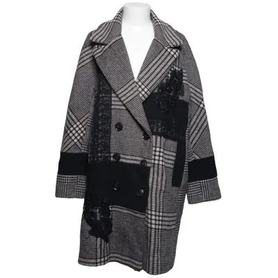 Frakke (Sort, Hvid, Flerfarvet) fra Desigual Akryl, Bomuld, Polyamid, Polyester, Viscose, Uld