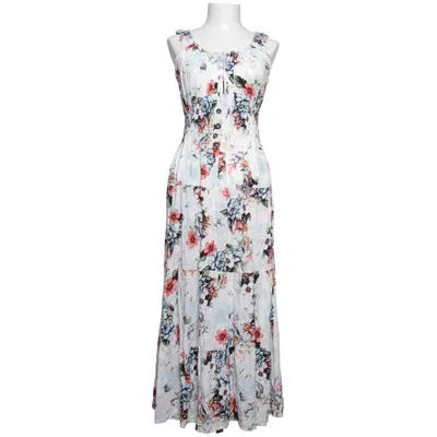 Robe longue (Blanc, Multicolore) de Tiramisu Coton