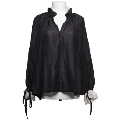 Blouse (Gray, White) from Adoore Lyocell, Polyester