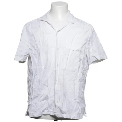 Chemise à manches courtes (Blanc) de H&M Man Coton, Lyocell