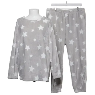 Pyjamasz (Grå, Hvid) fra Zizzi Polyester