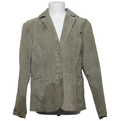 Läderkavaj (Grön) från Classic Woman Skinn, Polyester