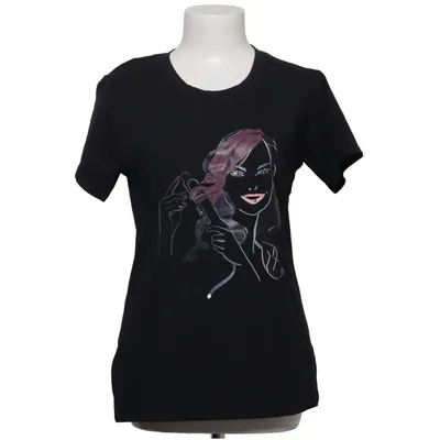 T-shirt (Noir) de SBS Coton, Élasthane