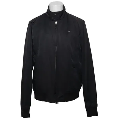Bomber jacket (Black) from J.Lindeberg Cotton, Polyamide, Polyester