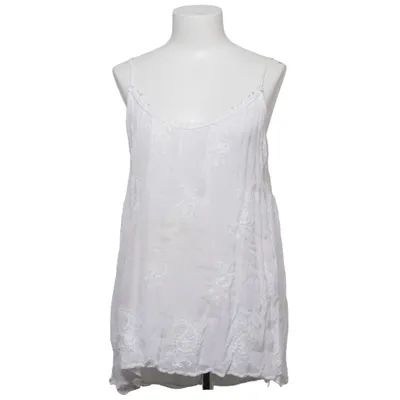 Top (Hvid) fra Made in italy Elastan, Silke, Viscose