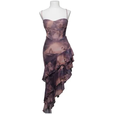 Jurk (Lila, Beige, Meerkleurig) van Fashion Nova Elastaan, Polyester