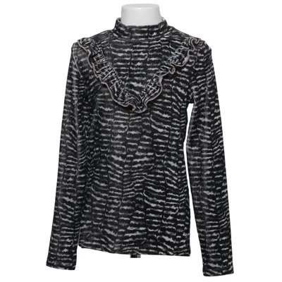 Bluse (Sort, Hvid) fra Dutch Design Elastan, Polyester