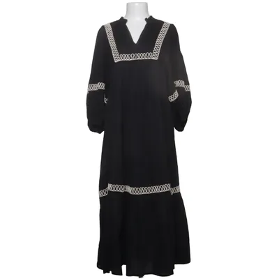 Kjole (Sort, Beige) fra Indiska Bomuld, Polyester