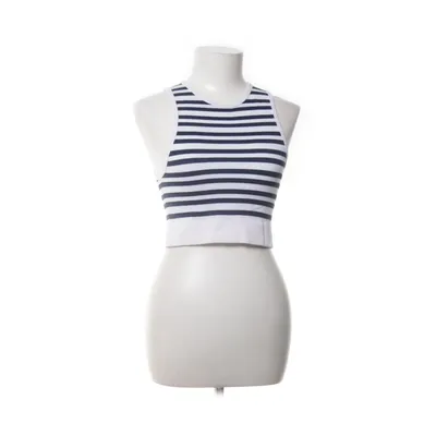 Crop top (Blue, White) from Dunnes Elastane, Polyamide, Polyester