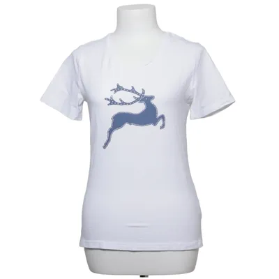 T-shirt (White, Blue) from H. Moser Cotton, Elastane
