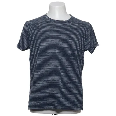 T-shirt (Blue, White) from Homebound Cotton, Linen, Polyester