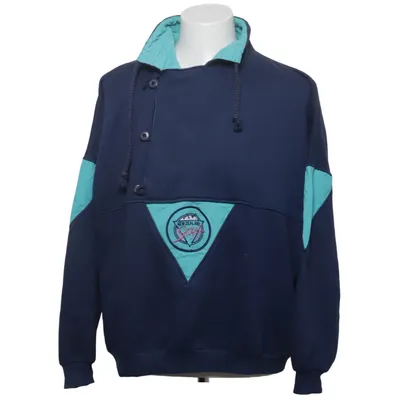 Collegetröja (Blå, Grön) från New Zealand Auckland Bomull, Polyester