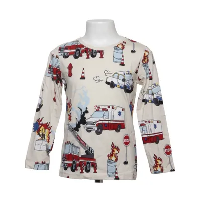 Långärmad t-shirt (Vit, Flerfärgad) från Lindex Kids Bomull