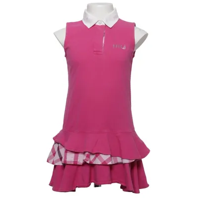 Robe polo (Rose, Blanc, Multicolore) de Daks Coton, Polyuréthane