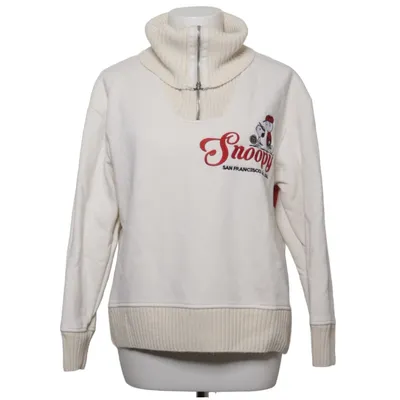 Collegetröja (Vit) från Zara x Peanuts Bomull, Polyester