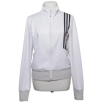Træningsjakke (Hvid, Sort) fra Adidas Elastan, Polyamid, Polyester