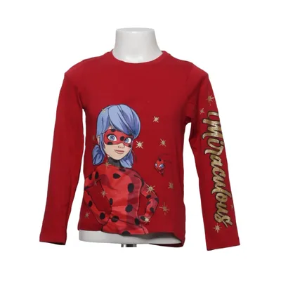 Long sleeve T-shirt (Red) from Miraculous Cotton