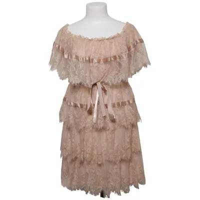 Klänning (Beige) från Lily Mcbee Elastan, Polyester