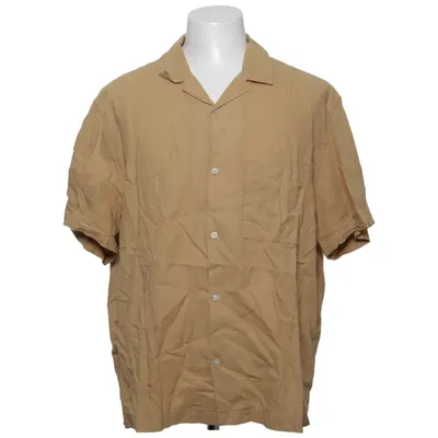 Chemise à manches courtes (Beige, Jaune) de H&M Coton, Lin