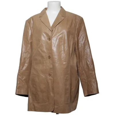 Blazer en cuir (Beige) de Samoon Acétate, Cuir