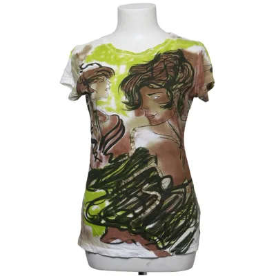 T-shirt (Grön, Brun, Vit, Flerfärgad) från Adolfo Dominguez Elastan, Viskos