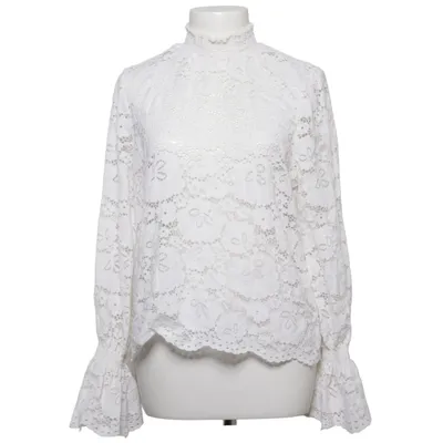 Blouse (Wit) van Pieces Elastaan, Polyamide