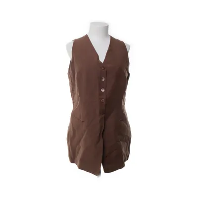 Väst (Brun) från Maska Linne, Silke, Viskos