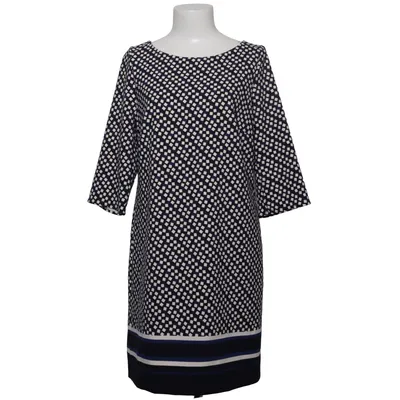 Jurk (Zwart, Wit, Blauw) van Comma Elastaan, Polyester