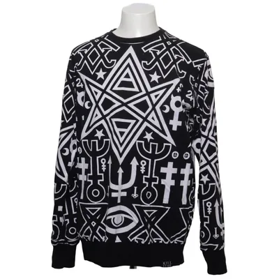 Sweatshirt (Sort, Hvid) fra Killstar Bomuld