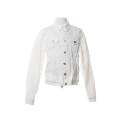 Veste en jean (Blanc) de H&M Coton, Élasthane