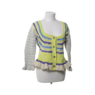 Kofta (Gul, Blå, Flerfärgad) från Ganni Akryl, Linne, Ekologisk bomull, Ull