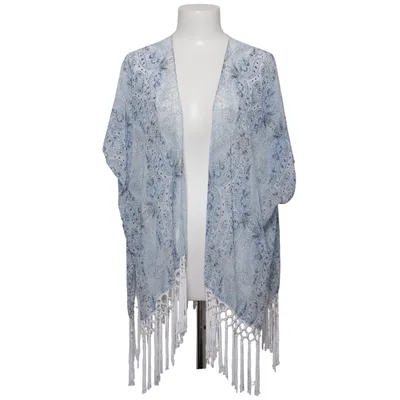 Poncho (Bleu, Blanc) de Garage Polyester