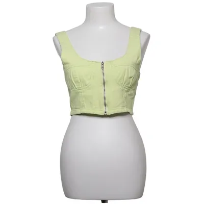 Crop top (Yellow) from Momokrom Cotton, Polyester