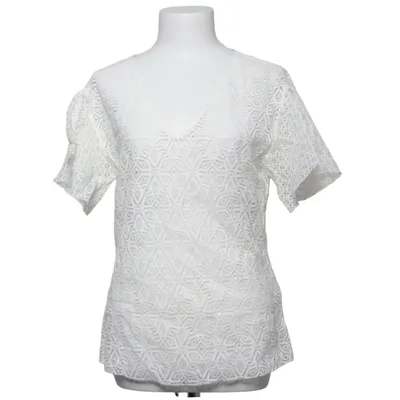 Top (Wit) van Sisley Katoen, Elastaan, Polyamide