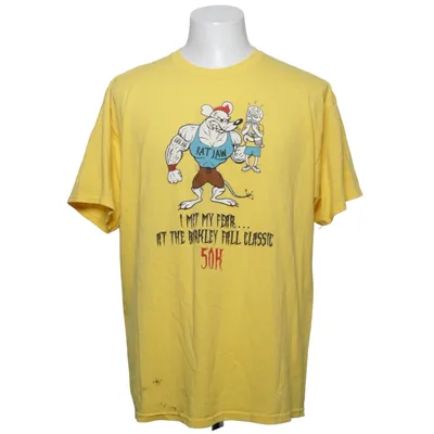 T-shirt (Gul, Flerfarvet) fra Jerzees Bomuld, Polyester