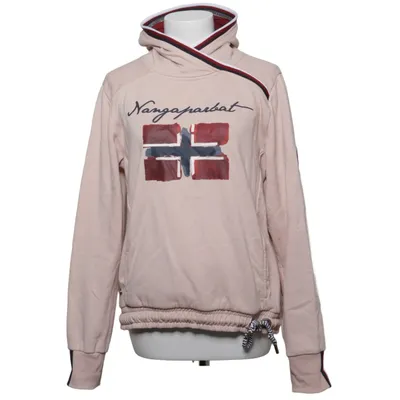 Hoodie (Beige, Multicolored) from Nangaparbat Cotton, Polyester