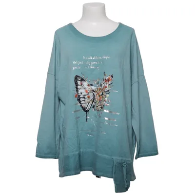 Long sleeve T-shirt (Green) from Made in italy Cotton, Elastane