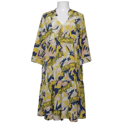 Dress (Yellow, Blue, Multicolored) from Cotélac Cotton, Polyester