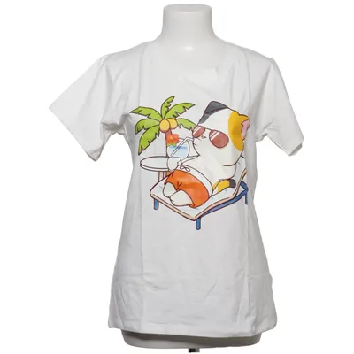 T-shirt (Blanc, Multicolore) de SBS Coton, Élasthane