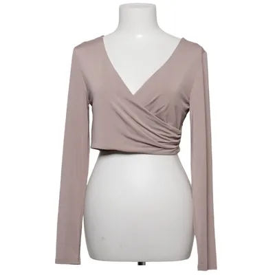 Wrap blouse (Beige) from NLY One Elastane, Polyester
