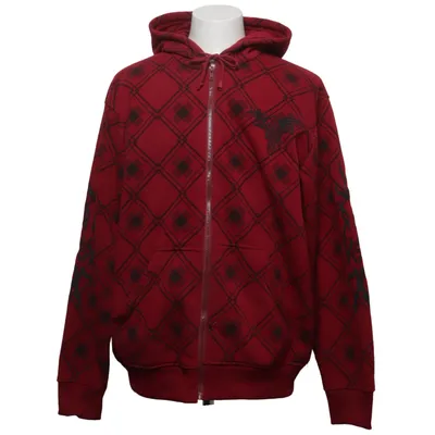 Kapuzenpullover (Rot, Schwarz) von VT Fashion Baumwolle, Polyester